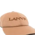 Lanvin embroidered-logo baseball cap - Brown
