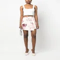 Stella McCartney graphic print wrap skirt - Pink