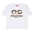 Diesel Kids logo-print T-shirt - White