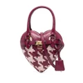 Moschino heart-shape leather bag - Pink