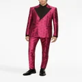 Dolce & Gabbana jacquard single-breasted tuxedo - Pink