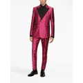 Dolce & Gabbana jacquard single-breasted tuxedo - Pink