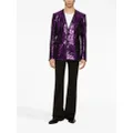 Dolce & Gabbana sequined single-breasted blazer - Purple