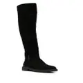 Gianvito Rossi 30mm round-toe leather boots - Black