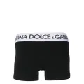 Dolce & Gabbana logo-waistband stretch boxers - Black