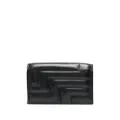 Jimmy Choo logo-plaque leather wallet - Black