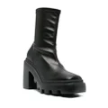 Vic Matie 110mm chunky leather boots - Black