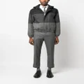 Thom Browne padded colour-block panel jacket - Black