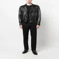 TOM FORD off-centre leather jacket - Black