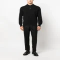 Brunello Cucinelli button-up cotton polo shirt - Black