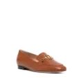 Bally BB logo calf-leather loafers - Brown