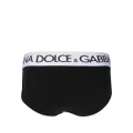 Dolce & Gabbana logo-waistband stretch briefs - Black