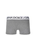 Dolce & Gabbana logo-waistband stretch boxers - Grey