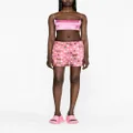 Versace Butterflies-print silk-blend shorts - Pink
