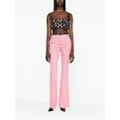 Versace Versace Allover jacquard trousers - Pink