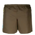 Versace side logo-print swim shorts - Green