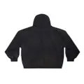 Balenciaga distressed zip-up hoodie - Black