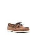 Canali lace-up suede loafers - Brown