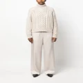 Brunello Cucinelli high-neck crochet-knit jumper - Neutrals