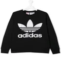 adidas Kids Trefoil logo sweatshirt - Black