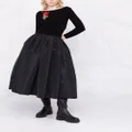Alexander McQueen high-waisted full skirt - Black