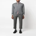 Thom Browne RWB-stripe virgin-wool cardigan - Grey
