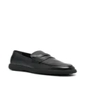Tod's round-toe leather loafers - Black