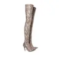Stella McCartney Stella Iconic python-print boots - Brown