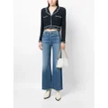 CHANEL Pre-Owned 1995 CC-button cropped jacket - Blue