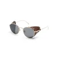 Oliver Peoples Cesarino-L round-frame sunglasses - Gold