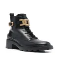 Tod's 70mm chain-detail lace-up boots - Black