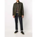 Barbour wax coated high-neck jacket - Green