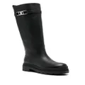 Ferragamo Stivale Ryder leather boots - Black