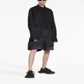 Balenciaga washed cotton shorts - Black