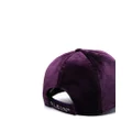 Philipp Plein velvet-effect baseball cap - Purple