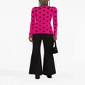 Versace Polka Dot roll-neck jumper - Pink