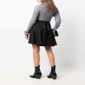 Alexander McQueen high-waisted ruffle-hem mini skirt - Black