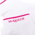 Alexander McQueen logo-knit socks - White