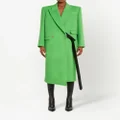 Alexander McQueen double-breasted wool coat - Green