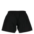 Alexander McQueen embroidered-logo swim shorts - Black