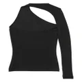 Balenciaga cut-out one-shoulder top - Black