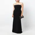 Jenny Packham Circe crepe strapless gown - Black