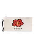 Kenzo Boke Flower motif clutch - Neutrals