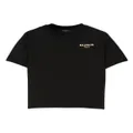 Balmain Kids logo-print cotton T-shirt - Black