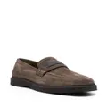 Brunello Cucinelli suede penny loafers - Grey