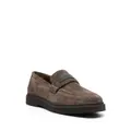 Brunello Cucinelli suede penny loafers - Grey