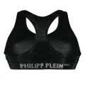 Philipp Plein crystal-embellished sports bra - Black