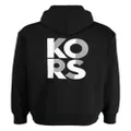 Michael Kors logo-print cotton-blend hoodie - Black