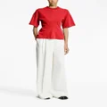 Proenza Schouler fitted-waist cotton T-shirt - Red