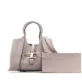 Tod's T Timeless mini leather tote bag - Neutrals